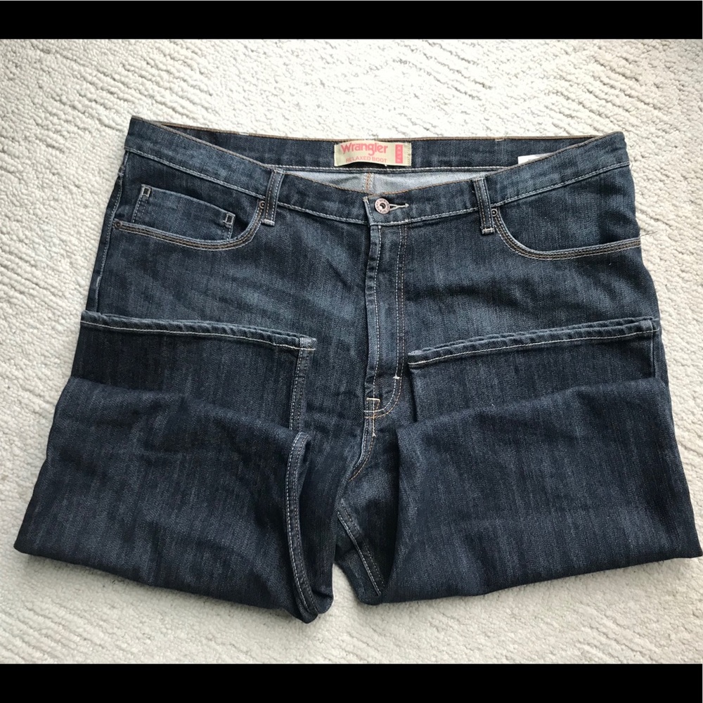 Men’s Wrangler Relaxed Boot Denim Jeans 40 x 30